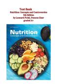 Test Bank for Nutrition Concepts and Controversies&comma; 5th Canadian Edition by Pich&eacute; & Sizer &ndash; Complete Study Guide with Answers