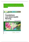 SOLUTION MANUAL FOR FOUNDATIONS AND ADULT HEALTH NURSING TEST BANK 8TH EDITION COOPER UPDATED 2026 QUESTION ANSWERS AND RATIONALE GRADED A&plus;