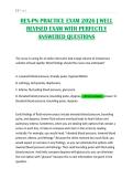 REX-PN PRACTICE EXAM 2026 &vert; WELL REVISED EXAM WITH PERFECTLY ANSWERED QUESTIONS