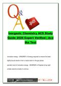 ACS Inorganic Chemistry Exam Study Guide 2026 &ndash; 350 Practice Questions and Answers on Molecular Orbital Theory&comma; Coordination Chemistry&comma; Crystal Field Theory