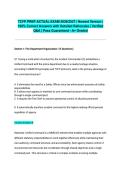 TCFP PREP ACTUAL EXAM 2026&sol;2027 &vert; Newest Version &vert; 100&percnt; Correct Answers with Detailed Rationales &vert; Verified Q&A &vert; Pass Guaranteed - A&plus; Graded