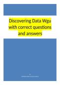 Discovering Data Wgu with correct questions and answers