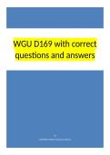 WGU D169 with correct questions and answers