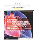 Test Bank for Clinical Manifestations and Assessment of Respiratory Disease&comma; 9th Edition by Terry Des Jardins & George G&period; Burton &vert; Complete Chapters