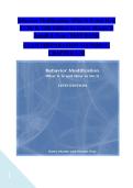 Comprehensive Test Bank Guide for Behavior Modification&colon; What It Is and How To Do It &lpar;12th Edition&rpar; by Garry Martin & Joseph J&period; Pear