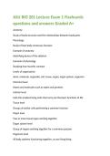 ASU BIO 201 Lecture Exam 1 Flashcards  questions and answers Graded A&plus; 