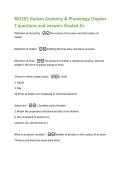 BIO201 Human Anatomy & Physiology Chapter  2 questions and answers Graded A&plus; 