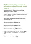 BIO201 Small-Scale Biology&comma; Atomic Structure&comma;  and Chemical Bonding questions and answers  Graded A&plus; 