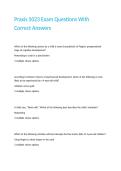 Praxis 5023 Exam Questions With Correct Answers