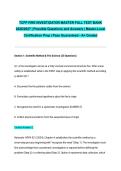 TCFP FIRE INVESTIGATOR MASTER FULL TEST BANK 2026&sol;2027 &vert; Possible Questions and Answers &vert; Master-Level Certification Prep &vert; Pass Guaranteed - A&plus; Graded