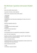 Bio 201 Exam 1 questions and answers Graded  A&plus; 