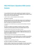 NSG 5442 Exam 2 Questions With Correct Answers
