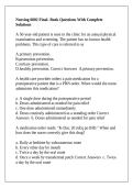 Nursing 6002 Final- Book Questions With Complete Solutions
