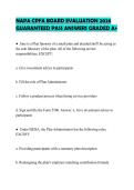 NAPA CPFA BOARD EVALUATION 2026 GUARANTEED PASS ANSWERS GRADED A&plus;