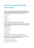 Nsg 5442 Final Exam Questions With Correct Answers