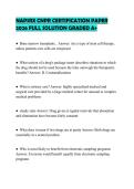 NAPSRX CNPR CERTIFICATION PAPER 2026 FULL SOLUTION GRADED A&plus;