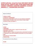 ILETSB Certification  Actual Final Exam 2026MOST RECENT  EXAM ACTUAL COMLETE REAL EXAM QUESTIONS AND  CORRECT ANSWERS &lpar;VERIFIED ANSWERS&rpar; ALREADY  GRADED A&plus; &vert; GUARANTEED SUCCESS&excl;&excl;