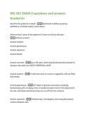 BIO 201 EXAM 2 questions and answers  Graded A&plus; 