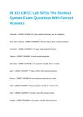 BI 121 GRCC Lab SPOs The Skeletal System Exam Questions With Correct Answers