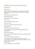 Bio 201 Exam &num;1 questions and answers  Graded A&plus;