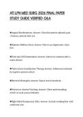 ATI LPN MED SURG 2026 FINAL PAPER STUDY GUIDE VERIFIED Q&A