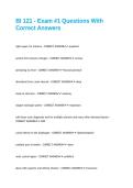 BI 121 - Exam -1 Questions With Correct Answers&period;