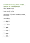 Bio 201 Final Exam Study Guide &ndash; GROSSO  questions and answers Graded A&plus; 