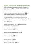 BIO 201 HW questions and answers Graded A&plus; 
