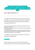 TCFP EXAM 2026&sol;2027 A&plus; SOLUTION GUIDE &vert; Comprehensive Questions and Answers &vert; Complete Test Bank &vert; Texas Firefighter Certification &vert; Pass Guaranteed - A&plus; Graded