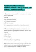 NASM Certified Personal Trainer PREPARATION TEST 2026 QUESTIONS AND CORRECT ANSWERS GRADED A&plus;