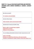 MGMT 271 -Doucet 2026 EXAM QUESTIONS AND VERIFIED  ANSWERS &lpar;100&percnt; CORRECT ANSWERS&rpar; A&plus; GRADED &vert; ALREADY  PASSED