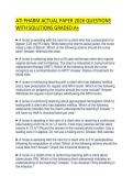 ATI PHARM ACTUAL PAPER 2026 QUESTIONS WITH SOLUTIONS GRADED A&plus;