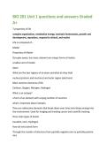 BIO 201 Unit 1 questions and answers Graded  A&plus; 