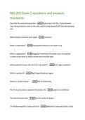 BIO-201 Exam 1 questions and answers  Graded A&plus; 