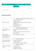 PCC HI 102 Statt Midterm Exam with Correct  Answers