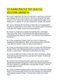 ATI PHARM PRACTICE TEST 2026 FULL SOLUTIONS GRADED A&plus;