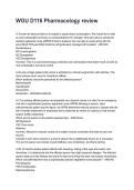 WGU D116 Pharmacology review  NEWEST 2026&sol;2027 ACTUAL EXAM COMPLETE QUESTIONS AND CORRECT DETAILED ANSWERS &lpar;VERIFIED ANSWERS&rpar; &vert;ALREADY GRADED A&plus;&vert;&vert;BRAND NEW&excl;&excl;