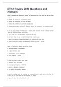 STNA Review 2026 Questions and Answers