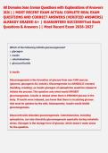 All Domains Jean Inman Questions with Explanations of Answers  2026 &vert;&vert; MOST RECENT EXAM ACTUAL COMLETE REAL EXAM  QUESTIONS AND CORRECT ANSWERS &lpar;VERIFIED ANSWERS&rpar;  ALREADY GRADED A&plus; &vert; GUARANTEED SUCCESS&excl;&excl;Test Bank  Questions & Answers &vert;&vert; Most Recent Exam 