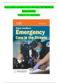 EMERGENCY CARE IN THE STREETS &lpar;9TH EDITION&rpar; &ndash; NANCY CAROLINE &ndash; COMPREHENSIVE TEST BANK WITH PRACTICE QUESTIONS AND ANSWERS