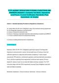 TCFP HAZMAT OPERATIONS POSSIBLE QUESTIONS AND ANSWERS 2026&sol;2027 &vert; Complete Test Bank &vert; Operations Level Focus &vert; Current Certification Standards &vert; Pass Guaranteed - A&plus; Graded