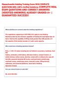Massachusetts Hoisting Training Exam 2026 COMPLETE  QUESTIONS With 100&percnt; Verified Solutions&comma; COMPLETE REAL  EXAM QUESTIONS AND CORRECT ANSWERS  &lpar;VERIFIED ANSWERS&rpar; ALREADY GRADED A&plus; &vert;  GUARANTEED SUCCESS&excl;&excl; 