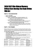 Critical Care Nursing 10th Edition Test Bank by Urden &lpar;2026&sol;2027&rpar; &vert; Elite Clinical Mastery & Exam Prep