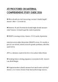 ATI PROCTORED OB MATERNAL COMPREHENSIVE STUDY GUIDE 2026