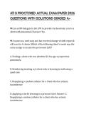 ATI B PROCTORED ACTUAL EXAM PAPER 2026 QUESTIONS WITH SOLUTIONS GRADED A&plus;