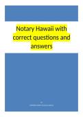 Notary Hawaii with correct questions and answers