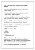 Care of the Adult Exam &num;1 Questions With Complete Solutions
