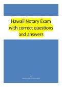 Hawaii Notary Exam with correct questions and well explained answers
