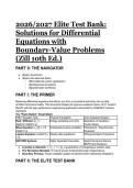 Elite Test Bank&colon; Zill Differential Equations 10th Ed&period; Solutions &lpar;2026&sol;2027&rpar; - UT Austin M427K Optimized  