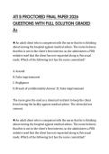 ATI B PROCTORED FINAL PAPER 2026 QUESTIONS WITH FULL SOLUTION GRADED A&plus;